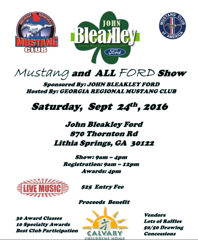 2016 John Bleakley Ford Car Show