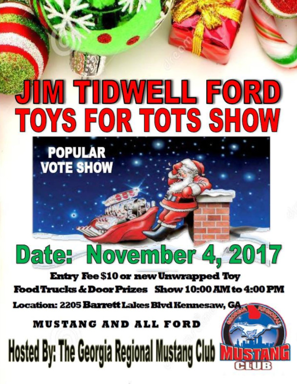 2017 Jim Tidwell Ford GRMC Toys for Tots Car Show (11.04.17